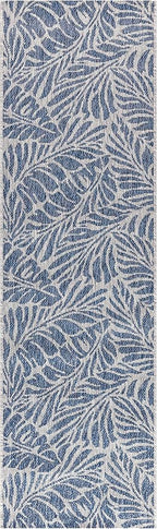 Keen Home Design Terrace Outdoor Runner Rug - 2x10 Washable Indoor/Outdoor Rug for Patio, Kitchen, Balcony, Beach, Garden, Deck and Porch, Size: 2'2"x9'11"