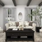 Deco 79 Mango Wood Decorative Candle Holder Turned Style Pillar Candle Stand, Set of 3 Candlestick Holder 6", 8", 10"H, Cream