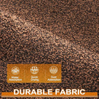 Mibao Front Door Mat, Dirt Trapper Welcome Mat for Outdoor Indoor, Non-Slip Waterproof Doormat, Durable Machine Washable Low Profile Entry Rug for Back Door Outside Patio Porch, 32" x 20", Brown