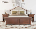 Mason Nightstand, Solid Wood End Table with Drawer, Timeless Classic Side Table for Bedroom, Living Room or Home Offices