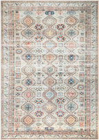 Keen Home Design 5x7 Rug - Machine Washable Area Rug with Non-Slip Backing, Ideal for Living Room, Dining Room, Bedroom - Vintage, Easy Clean, Durable, Low Pile Rug - (5' x 7')