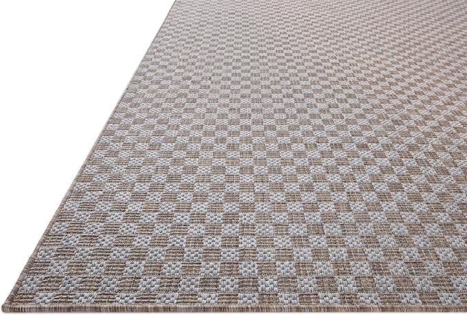 Loloi Amber Lewis Topanga Collection TOP-02 Natural/Silver 7'-10" x 10' Indoor/Outdoor Area Rug