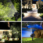 WELALO Solar Spot Lights Outdoor, [2 Pack/3 Modes] Solar Landscape Spotlights, Adjustable Solar Powered Security Lights, IP65 Waterproof Wall Lights for Walkway, Yard, Garden, Driveway (Cool White)