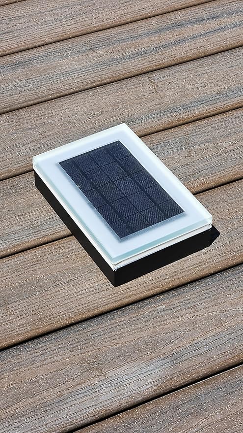 LUMENGY Solar Paver Light 6×9 inch, 5000K, Up to 20 Hours Continuous Lighting, Stainless Steel, Thick Glass, Glare-Free Illumination for Driveways, Pathways & Garden, Waterproof & Drive-Over Rated