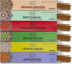 Raajsee Natural Incense Sticks,6 Pack Mixed Scents Gift Pack 15 gm Each (90 gm Total), Insense Sticks Variety Pack, 100% Organic Non Toxic Natural - Hand Rolled Free from Chemicals