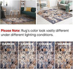 Keen Home Design Area Rugs - 2x3 Non-Shedding, Abstract Rugs for Kitchen, Living Room, Bedroom, Dining Room, Entryway - Size: 2' x 3', Multi