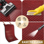 Yimobra Front Door Mat Outdoor Indoor Entrance, 100% Waterproof All-Season All Weather Doormat, Welcome Matt Outside Entry, Non Slip, Low Profile, Heavy Duty Patio Porch Floor Mats,47 x 32,Black Red