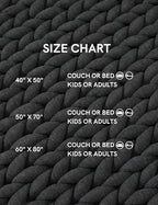 YnM Chunky Throw Blanket, Medium-Weight, Hand Knitted, Skin Friendly, Ventilated and Breathable, Machine Washable, Home Décor Piece for Couch, Sofa and Bed (Charcoal Grey, 60x80 Inch)