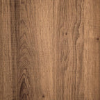 Henn&Hart 2-Light Floor Lamp with Fabric Shade in Blackened Bronze/Rustic Oak/White, Floor Lamp for Home Office, Bedroom, Living Room, 61" Tall