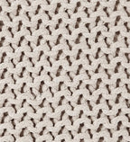 REDEARTH Square Pouf Ottoman Foot Stool - Hand Knitted Bean Bag - Cord Boho Pouffe - Accent Poof for Living Room - Nursery - Bedroom - Kids Bedroom - Patio - 100% Cotton (16" x 16" x 16") - Ivory