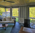 Curtain Rods for Windows 36 to 72, Black Adjustable Curtain Rod, Wrap Around Blackout Curtain Rod, Heavy Duty Industrial Curtain Rods, 1 Inch Outdoor/Indoor Drapery Pole 36-72"