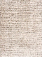 BoutiqueRugs Keita Contemporary Mosaic Area Rug - High Pile Fluffy Soft Shag Rug for Living Room, Bedroom, Dining Room - Cream, Brown - 8'10"12