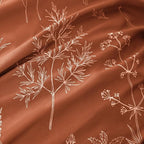 Love's cabin Terracotta Full Comforter Set - Full Size Comforter Set, 3 Pieces Cute Floral Bedding Sets for All Seasons,1 Soft Reversible Botanical Flowers Comforter and 2 Pillow Shams