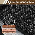 COSY HOMEER-Door-Mat 20" x 32" Non Slip Absorbent Entryway Rugs Dirt Trapper Doormats Washable Entrance Mats Low Pile Welcome Floor Mat for Front Back Door and Entry Mats,Black