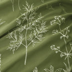 Love's cabin Olive Green Queen Comforter Set - Queen Size Comforter Set, 3 Pieces Cute Floral Bedding Sets for All Seasons,1 Soft Reversible Botanical Flowers Comforter and 2 Pillow Shams