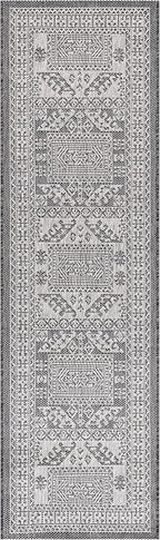 Keen Home Design Terrace Outdoor Runner Rug - 2x8 Washable Indoor/Outdoor Rug for Patio, Kitchen, Balcony, Beach, Garden, Deck and Porch, Size: 2'2"x7'7"