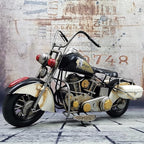 Collectible Vehicles Vintage Motorcycle Model Decoration Iron Motorcycle Miniature Sculpture for Table Book Shelf Decor Gift