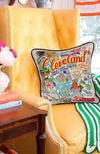 Catstudio Cleveland Embroidered Decorative Throw Pillow