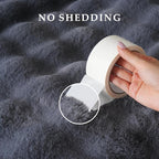 BENVWE Faux Fur Throw Blanket for Couch - Thickened Fluffy Soft Bubble Blanket for Living Room Home Decor - Fathers Day Birthday Gifts for Women Men, Grey, 50" x 60", 1300GSM