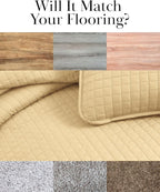 Southshore Fine Living, Inc. Full/Queen Quilt Bedding Set, Cozy Coverlet Queen Size Bedspread, Wrinkle-Free, Pet Hair Resistant Bedding, Full Size Quilt Coverlet w/2 Pillow Shams, Gold