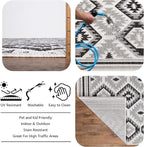Keen Home Design Outdoor Rug - 8x10 Washable Indoor/Outdoor Rug for Patio, Balcony, Kitchen, Garden, Beach, Deck and Porch. Size: 7'9" x 10'2"