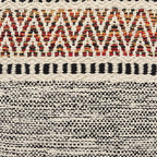 REDEARTH · Tufted Pouf Ottoman with Filler Textured Storage Cube Bean Bag Pouffe Footrest for Living Room, Bedroom, Nursery, Home Decor - 100% Cotton (17.5"X17.5"X17.5", Motley Bohemia Multi)