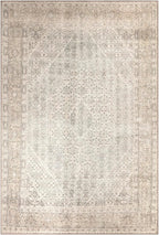 Keen Home Design 4x6 Rug - Machine Washable Area Rug with Non-Slip Backing, Ideal for Living Room, Dining Room, Bedroom - Vintage, Easy Clean, Durable, Low Pile Rug - (4' x 6')