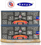 Satya Super Hit Incense Sticks 250 gmx 2 Pack (500 GMS), Insenses with Raajsee Insence Holder Bundle, Nag Champa Natural Incense