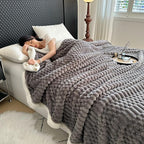 UKELER Sherpa Throw Blanket 60 × 80 inch, 470 GSM Striped Sherpa Fleece Blanket for All Season, Warm and Cozy Blankets for Couch Sofa Bed Office Camping, Dark Grey