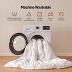 Amazon Basics Waffle Weave Microfiber 3-Piece Duvet Cover Set, Includes 1 Duvet Cover and 2 Pillow Shams, Full, Dark Grey Striped