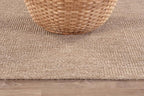 CAMILSON Easy Jute Rug 6x9, Indoor Outdoor Natural Color Fiber Area Rugs for Living Room Patio and Kitchen Rug, Solid Boho Woven Design, Easy-Cleaning, Washable Outside Carpet Alfombras (6 x 9)
