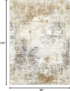 8X10 Area Rug for Bedroom Living Room, Modern Abstract Machine Washable Area Rug, Large Soft Low Pile Carpet with Non-Slip Backing for Dining Room