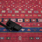 Keen Home Design 5x7 Rug - Machine Washable Area Rug with Non-Slip Backing, Ideal for Living Room, Dining Room, Bedroom - Vintage, Easy Clean, Durable, Low Pile Rug - (5' x 7')