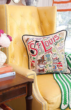 Catstudio St. Louis Embroidered Decorative Throw Pillow