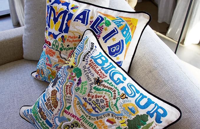 Catstudio Big Sur Embroidered Decorative Throw Pillow