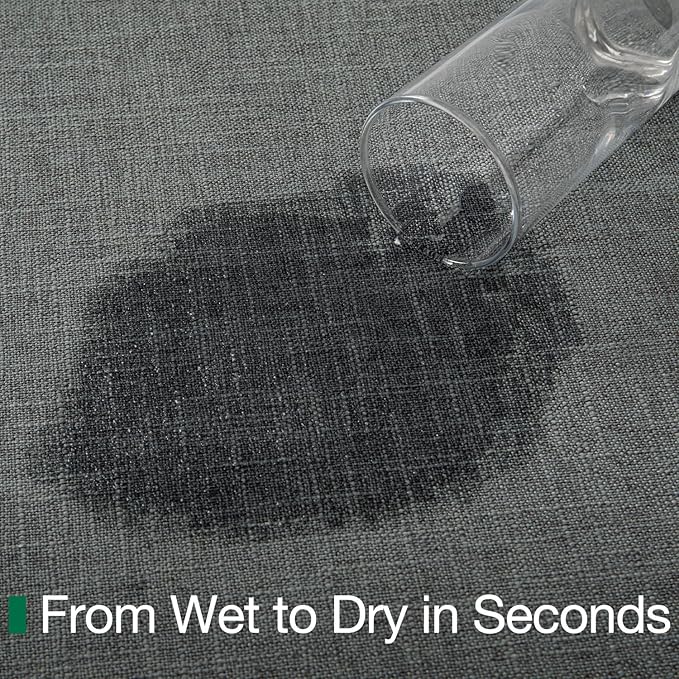 LUMI Ultra Thin Door Mat for Entryway,32"x48" Low Profile Non Slip Rubber Backing Indoor Doormat, Easy Clean Welcome Entrance Mat for Inside House, Patio, Greenish Grey