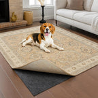 Deep Dream Dual Surface 2'x20' Rug Pad, Waterproof 1/4" Thick Felt + Natural Rubber Backing, Non Slip Carpet Gripper for Area Rugs, Protective Cushioned Pads for All Floors