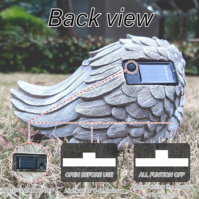 Solar Dog Garden Statues Outdoor Décor- Dog Figurines Solar LED Light Lawn Ornaments - Yard Decorations for Patio, Balcony, Backyard -Unique Birthday House Warming Gifts for Mom