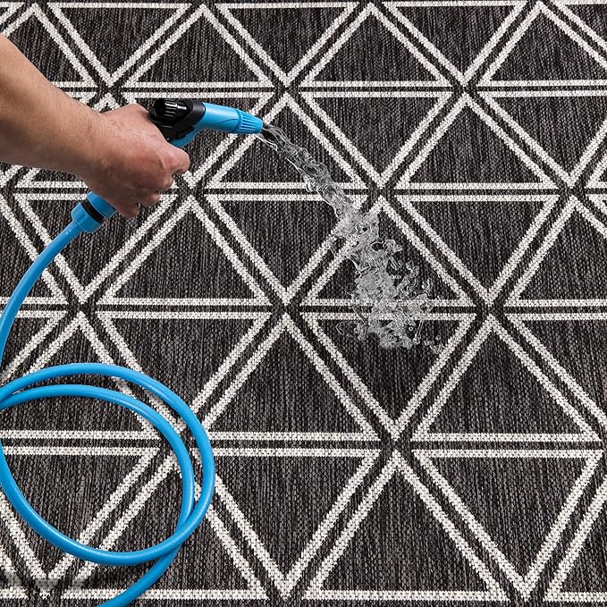 Keen Home Design Outdoor Runner Rug - 2x10 Washable Indoor/Outdoor Rug for Patio, Balcony, Kitchen, Garden, Beach, Deck and Porch. Size: 2'2" x 9'11"