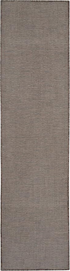 Nourison Home Positano 8' Runner Natural Fabric Modern Area Rug (8' Runner)