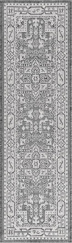 Keen Home Design Terrace Outdoor Runner Rug - 2x12 Washable Indoor/Outdoor Rug for Patio, Kitchen, Balcony, Beach, Garden, Deck and Porch, Size: 2'2"x11'10"