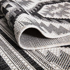 Keen Home Design Outdoor Runner Rug - 6x9 Washable Indoor/Outdoor Rug for Patio, Balcony, Kitchen, Garden, Beach, Deck and Porch. Size: 6'7" x 9'2"