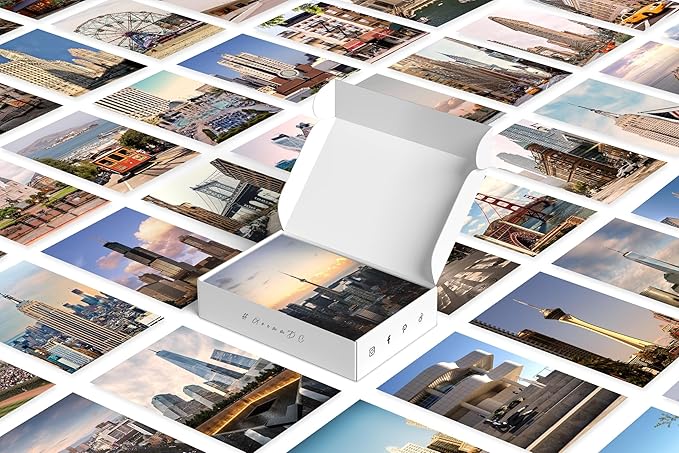 Y2K BOO Urban Wall Collage Kit - 100 Aesthetic Posters Featuring Famous American Cities & Landmarks, Trendy 4"x6" Prints for Teen Bedroom, Dorm Room & Apartment Wall Decor