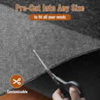 Felt Rug Pad, 3 x 5 Ft Rubber Non-Slip Rug Pad Gripper, Keep Rugs Secure and in Place, Extra Strong Under Carpet Mat Cushion - for All Floors