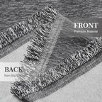 Couch Cover for Dogs Sectional Sofa Covers Washable for 2 Cushion Couch, Chenille Couch Cover Blanket, Sectional Sofa Slipcovers, Multi-Use Furniture Protector for Kids, Pets, 91" X134", Dark Grey