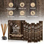 Mecka Salem Spell Incense Sticks | Set of 7 | Premium Slow Burn Organic Incense Sticks for Wicca Rituals and Mystic Vibes | 140 Insense Sticks of Palo Santo, Frankincense, Dragon Blood