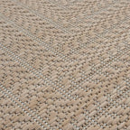 Adiva Rugs Outdoor Indoor Area Rug, Weather Resistant, Easy to Clean, Stain Resistant Floor Mat for Dining Room, Backyard, Deck, Patio (Natural Beige, 2' x 3')