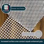 RUGSURE Rug Gripper Pad for Hardwood Floors & Tile Floor - Non Slip Area Rug Pads - Under Carpet Anti Skid Mat - Non Skid Rug Backing, 7x10 Ft