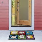 Gertmenian Peanuts Snoopy Coir Doormat - 2x3 Welcome Mat (2-Pack), Ideal for High Traffic Areas in Front Door, Garage, Entryway - House/Peanut Patch, 80003