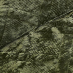 Qucover Olive Green Oversized Queen Velvet Quilt and Sham Set, Luxury Velvet Quilt Queen Bedspread Coverlet, Ultra Soft Winter Comforter Bedding Set for All Seasons